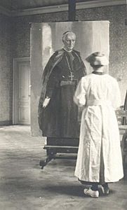 Cecilia Beaux painting Cardinal Mercier