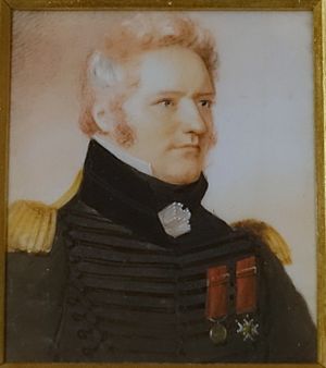 Charles-Michel d'Irumberry de Salaberry (1778-1829), by Anson Dickinson, 1825, watercolor on ivory - Château Ramezay - Montreal, Canada - DSC07496.jpg