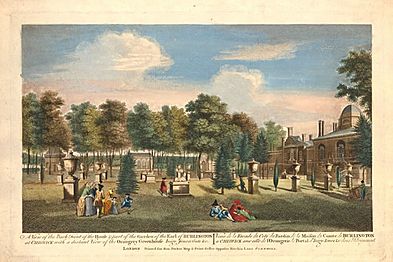 Chiswick House and Avenue John Donowell 1753