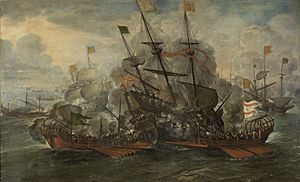 Combate naval, por Juan de la Corte.jpg