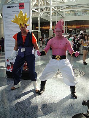 Cosplayers of Son Goku and Majin Boo, Dragon Ball Z at Anime Expo 20100702.jpg