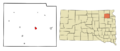 Day County South Dakota Incorporated and Unincorporated areas Webster Highlighted