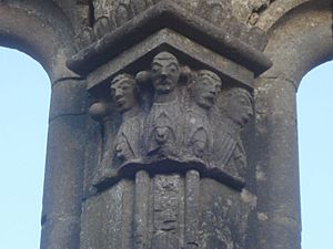 Detail of a pillar in Kilfenora Abbey