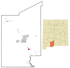 Location of Vado, New Mexico
