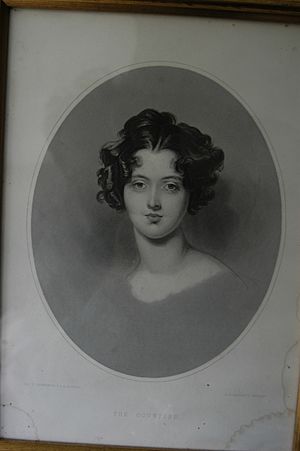 Engraving after Sir Thomas Lawrence of Countess of Darnley, aka Hon. Emma Jane Parnell, (wife of 5th Earl of Darnley)