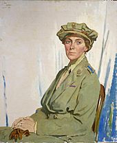 First Chief Controller, Queen Mary's Army Auxiliary Corps (QMAAC) in France, Dame Helen Gwynne-Vaughan, GBE. Art.IWMART3048