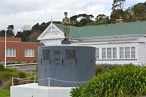 Gun turret from British gunship "The Pioneer" used in Waikato War, 1863–1864