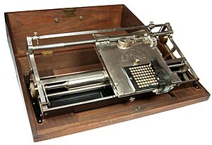 Hall 1 typewriter, 1881 (Martin Howard Collection)