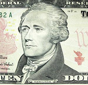 Hamilton Alexander Portrait 10 dollar banknote