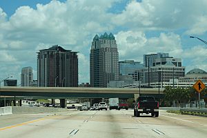 I-4 East - Orlando Downtown City Skyline (43720081585)