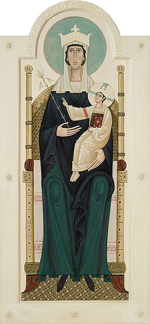 Icon Our Lady of Walsingham by Olga Shalamova