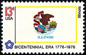 Illinois Bicentennial 13c 1976 issue