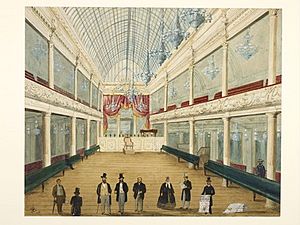 Interior of newly opened London Pavilion Music Hall 1861