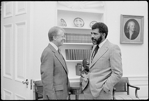 Jimmy Carter and Ed Bradley 1978
