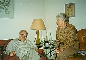 Kazimierz Brandys and Maria Zenowicz Brandys in Paris 1998