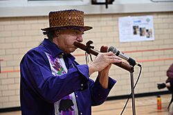 Keith Secola Performing at school in 2023.jpg