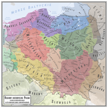 Krainy-historyczne-Polski