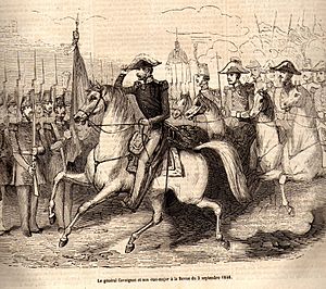 Le general Cavaignac et son etat-major a la revue du 3 septembre 1848