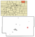 Logan County Colorado Incorporated and Unincorporated areas Fleming Highlighted 0826875