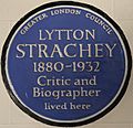 Lytton Strachey 51 Gordon Square blue plaque