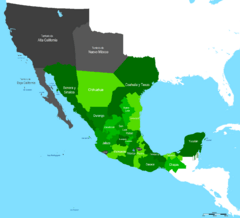 Mapa de Mexico 1824 3