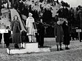 Medal ceremony figure skating Olympic Games 1936