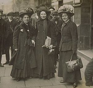 Minnie Baldock Christabel Pankhurst and Edith New