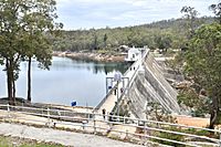 Mundaring dam top from the North