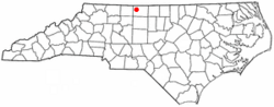 Location of Stoneville, North Carolina
