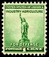 National Defense Statue of Liberty 1c 1940 issue U.S. stamp.jpg