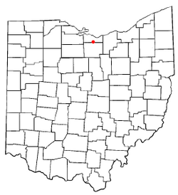 Location of Milan, Ohio