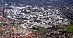 OIC canning vale industrial aerial view