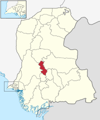 Map of Sindh with Matiari District highlighted