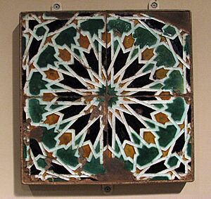 Panel of 4 cuenca tiles MET sf33 46