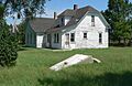 Pavelka farmstead house and cellar from SW