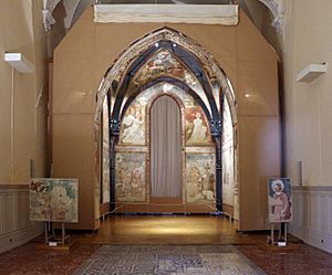 Pietro da rimini e bottega, affreschi dalla chiesa di s. chiara a ravenna, 1310-20 ca. 01