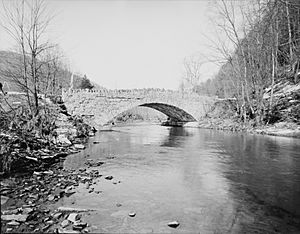 Plunketts Creek Bridge No. 3, photo 1, Crop