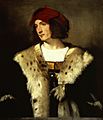 Portrait of a Man in a Red Cap - Titian c. 1510