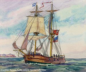 Prize brig "Adams" in Lake Erie, Ontario, in 1812 (JRR 1153).jpg