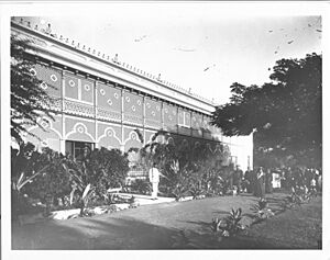 Royal Bungalow outside Iolani Palace (PP-96-13-016)