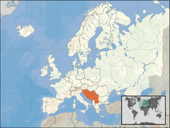 Location of Socialist Federal Republic of Yugoslavia