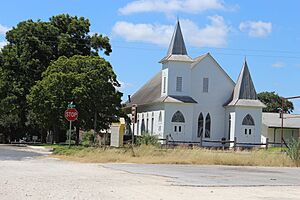 Sabinal Methodist Church in downtown Sabinal