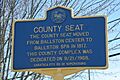 Saratoga county seat marker