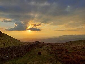 Skipton moor sunset