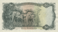 Southern Rhodesia £10 1954 Reverse