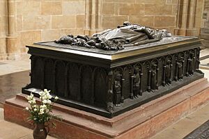 The grave of Frederick I of Saxony, Princes Chapel, Meissen Cathedral
