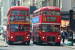Two Routemasters in London