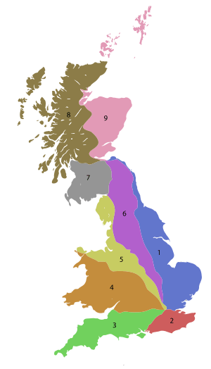 United Kingdom A road zones