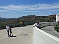 View from the balcony at Griffith Observatory on the Hollywood sign and Mt. Lee 20220509 141352 (1)