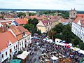 View from tower of church st michal during skalica days